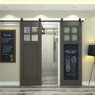 As portas deslizantes dos quartos podem ser usadas em quartos de estilo eclét...