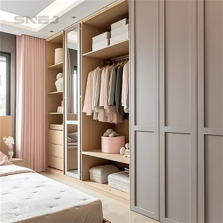 Wooden Open Industrial Wardrobe